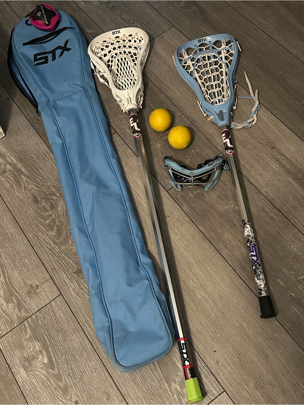 STX Women's Light Blue Lacrosse Stick with Carry Bag